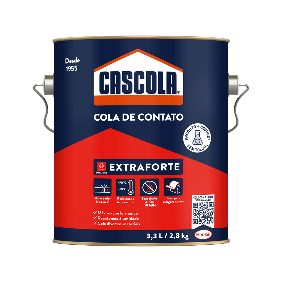 COLA DE CONTATO CASCOLA EXTRA 2.8KG SEM TOLUOL