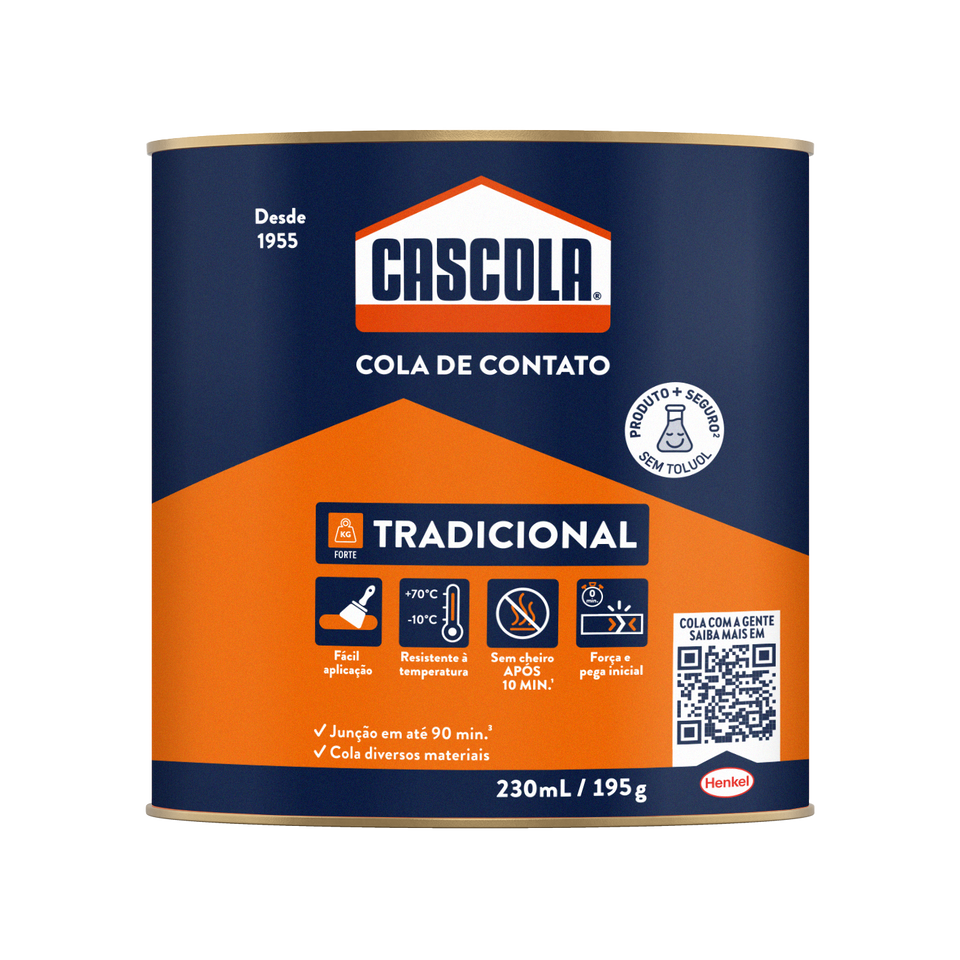 COLA DE CONTATO CASCOLA 195GR SEM TOLUOL