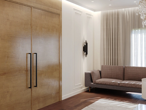 PUXADOR DUPLO DF992 200MM INOX DOURADO ITALY LINE