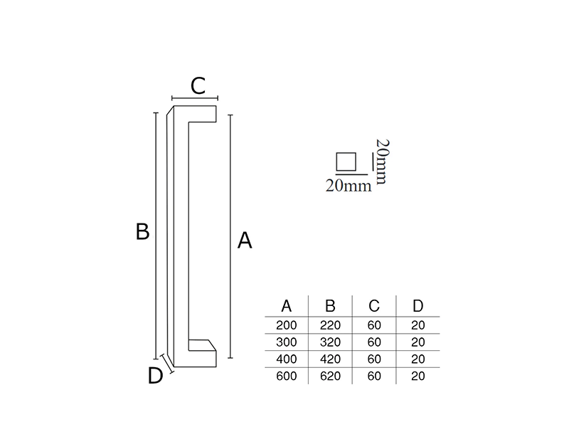 PUXADOR DUPLO DF992 200MM INOX DOURADO ITALY LINE