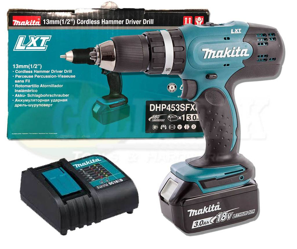 PARAFUSADEIRA / FURADEIRA DE IMPACTO18V DHP453SFX8 MAKITA