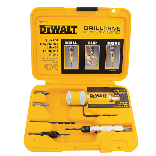 KIT DE FURAR E PARAFUSAR COM 8 PEÇAS DW2730 DEWALT