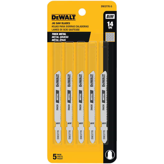 LÂMINA DE SERRA TICO-TICO 3" DW3774-5 COM 5 PEÇAS DEWALT