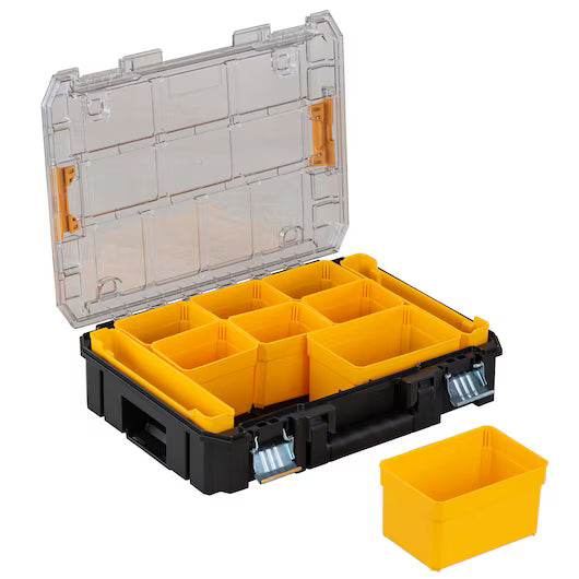 CAIXA ORGANIZADORORA DE FERRAMENTAS COM TAMPA TRANSPARENTE TSTAK DWST17805 DEWALT
