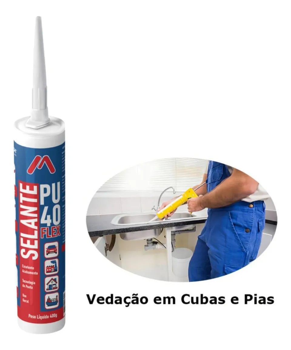 SILICONE/SELANTE POLIURETANO BEGE 400 GRAMAS MASTIFLEX
