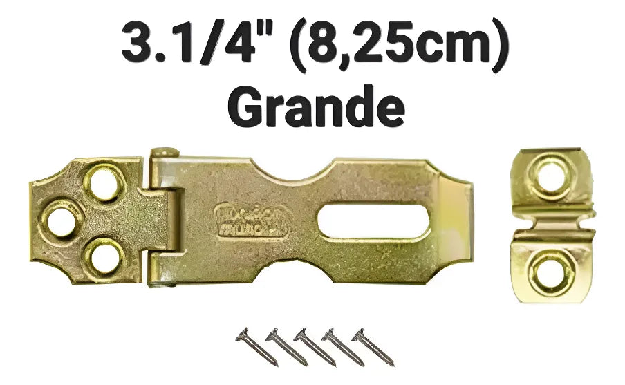 PORTA CADEADO EM AÇO 3 1/4 BICROM 687302#