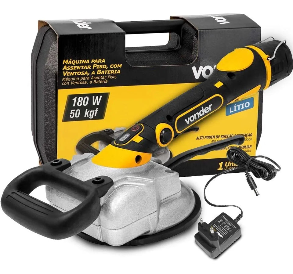 MÁQUINA DE ASSENTAR PISO 12V MAP125 COM VENTOSA VONDER