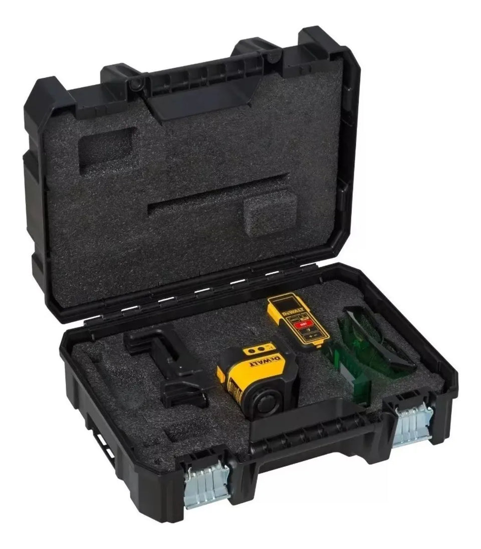 KIT NIVEL 30M + TRENA LASER  + CAIXA TSTAK DW0889CG-XJ DEWALT