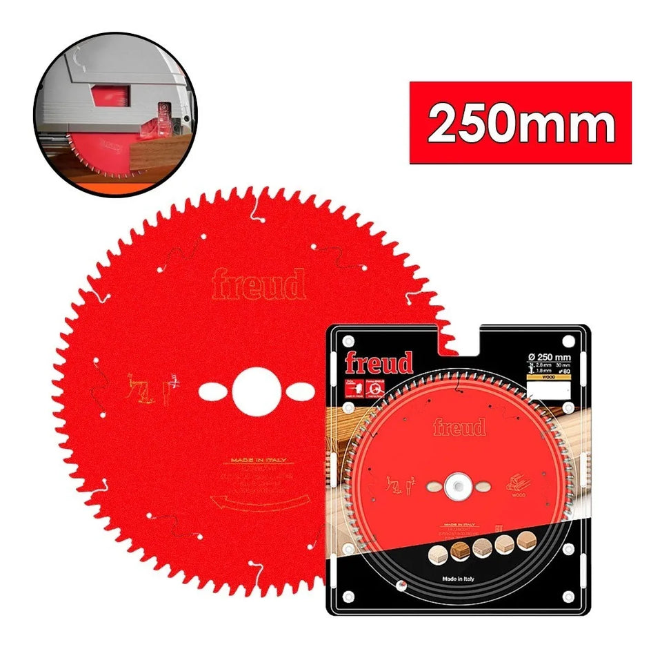 DISCO DE SERRA CIRCULAR 250X2,8X80D ALTERNADO FR23W004T FREUD