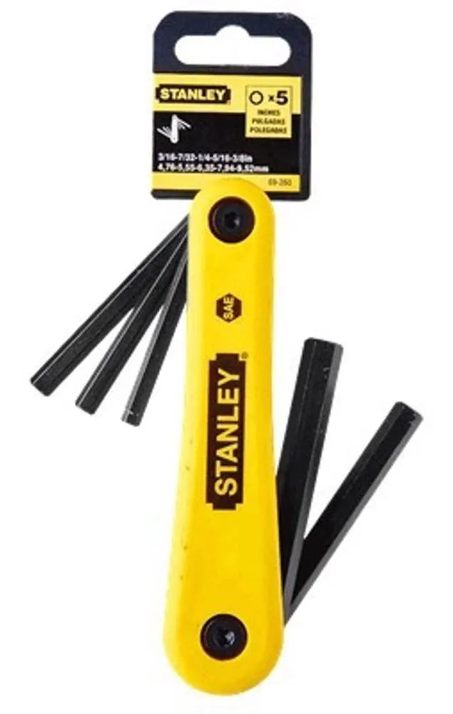 JOGO DE CHAVES ALLEN TIPO CANIVETE COM 5 PEÇAS 69-260 STANLEY