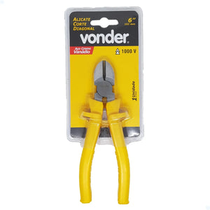 ALICATE CORTE DIAGONAL 6" ELETRICISTA CRV 1.000V 3626061503 VONDER