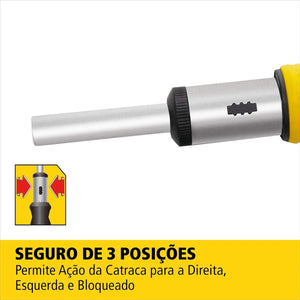 KIT DE CHAVE CATRACA MULTI BIT STHT54925-840 COM 29 PEÇAS STANLEY