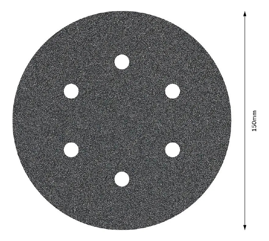 DISCO DE LIXA 150MM GRÃO 80 COM 5 PREÇAS 2608605124 BOSCH