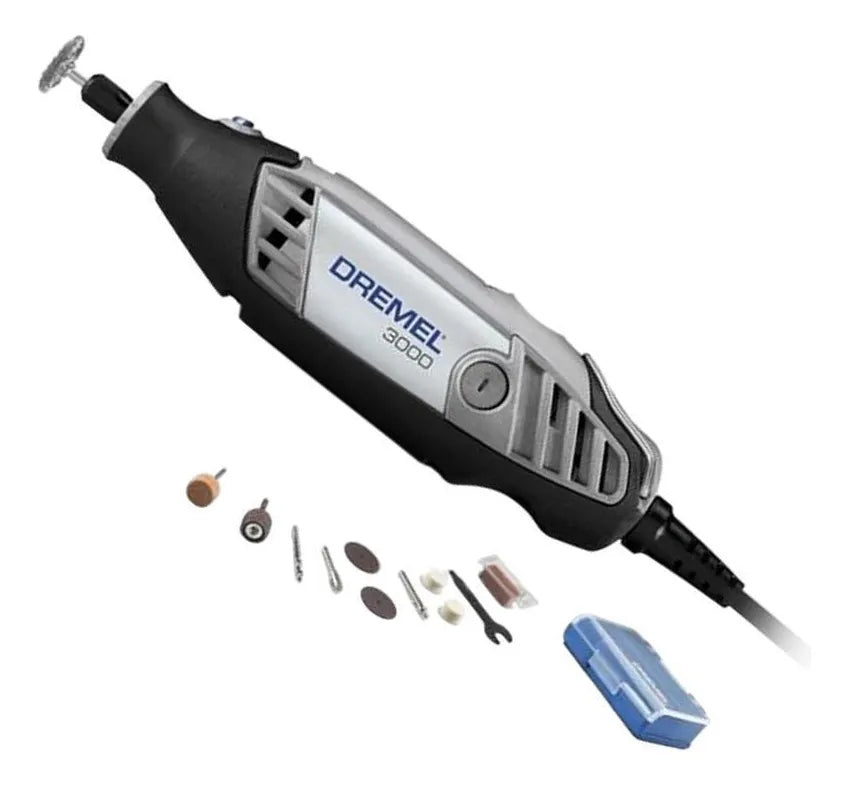 MICRO RETÍFICA SÉRIE 3000 COM 82 ACESSÓRIOS 90W F0133000GB 220V DREMEL