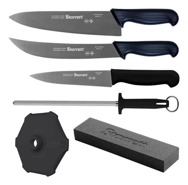 KIT DE FACAS PROFSSIONAIS BARBECUE 6 PEÇAS BKK-6B STARRETT