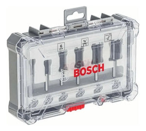 KIT DE FRESAS STRAIGHT 1/4" COM 6 PEÇAS 2607017467 BOSCH