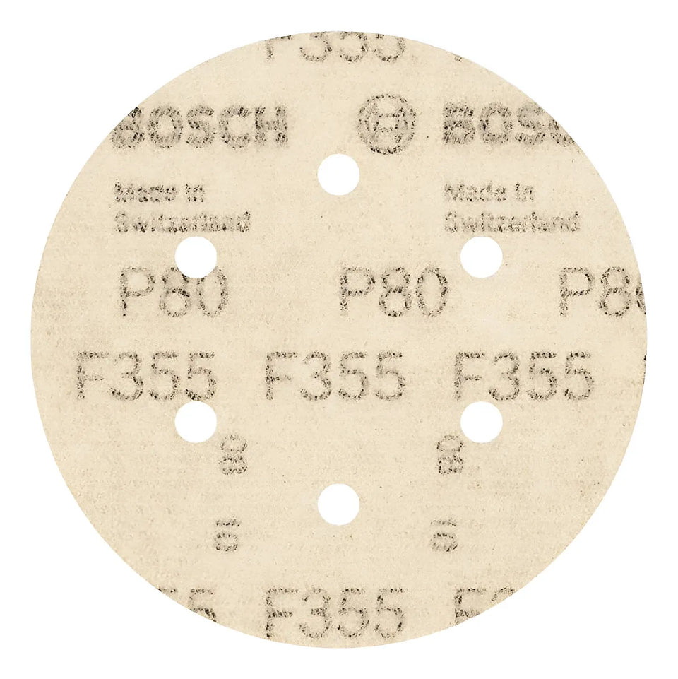 DISCO DE LIXA 150MM GRÃO 80 COM 5 PREÇAS 2608605124 BOSCH