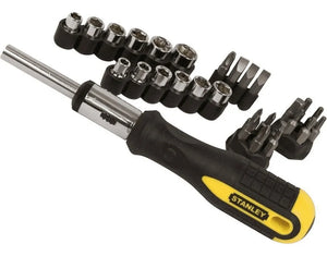 KIT DE CHAVE CATRACA MULTI BIT STHT54925-840 COM 29 PEÇAS STANLEY