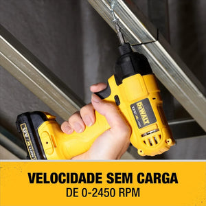KIT PARAFUSADEIRA / FURADEIRA 12V COM 2 BATERIAS DCK202C2T-BR DEWALT