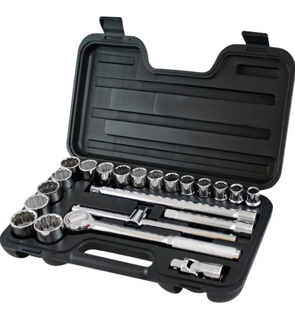 JOGO DE SOQUETE ESTRIADO 23 PEÇAS 86-531 STANLEY