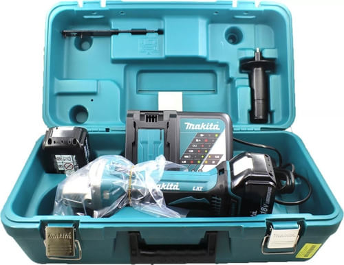 ESMERILHADEIRA ANGULAR 18V 4.1/2" DGA452RFE MAKITA