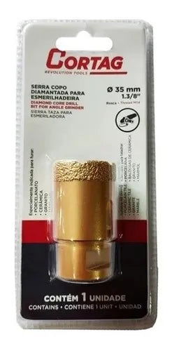 SERRA COPO DIAMANTADA PARA ESMERILHADEIRA 35MM CORTAG