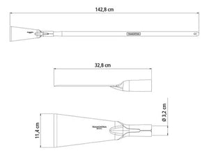 CAVADEIRA RETA COM CABO 120CM 77553545 TRAMONTINA
