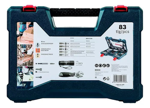 KIT DE BROCAS E PONTAS V-LINE COM 83 PEÇAS 2607017403 BOSCH