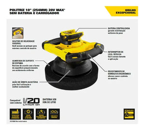 POLITRIZ VERTICAL SCE100B 20V SEM BATERIA STANLEY