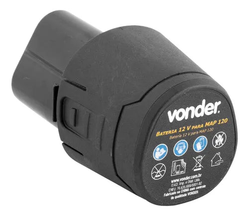 BATERIA 12V ÍONS LÍTIO PARA MAP120/MAP125 9324120001 VONDER