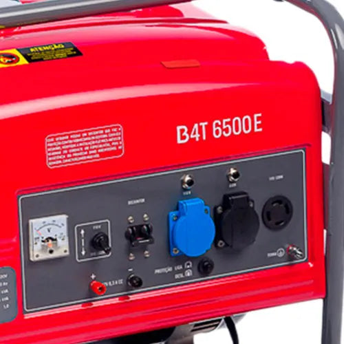 GERADOR DE ENERGIA BRANCO A GASOLINA B4T 6500E 13CV