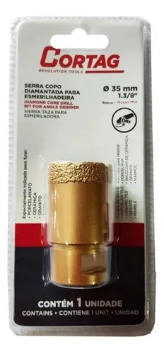 SERRA COPO DIAMANTADA PARA ESMERILHADEIRA 25MM CORTAG