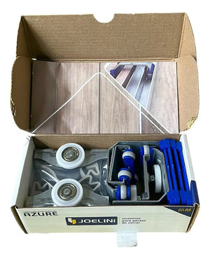 KIT PORTA DE CORRER AZURE 2 PORTAS 50KG SOBREPOR JOELINI
