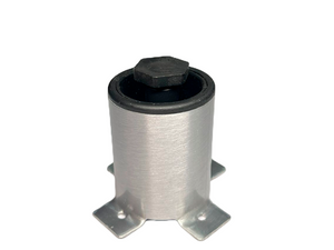 PÉ COM REGULAGEM REDONDO 100MM ESCOVADO 13149 HASTVEL