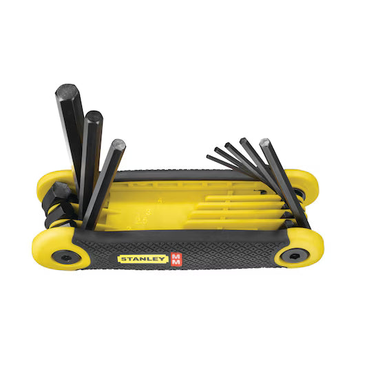 JOGO DE CHAVE HEXAGONAL TORX TIPO CANIVETE COM 8 PEÇAS 69-264 STANLEY
