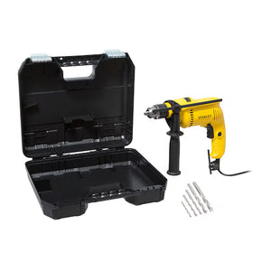 FURADEIRA DE IMPACTO 1/2" SDH600KA-B2 C/ MALETA E 5 BROCAS DE ALVENARIA 600W 220V STANLEY