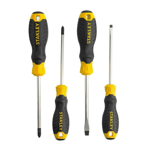 JOGO DE CHAVES FENDA COM GRIP COM 4 PEÇAS STMT60040-LA STANLEY