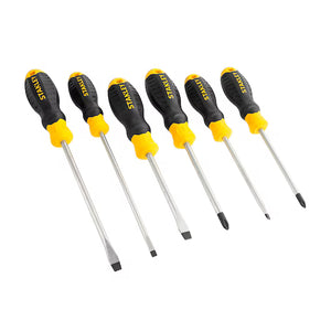 JOGO DE CHAVES DE FENDA COM GRIP COM 6 PEÇAS STMT60060-LA STANLEY