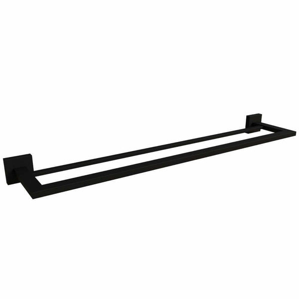 PORTA TOALHA DUPLO ETERNA INOX PRETO 600MM 17494 ITALY LINE
