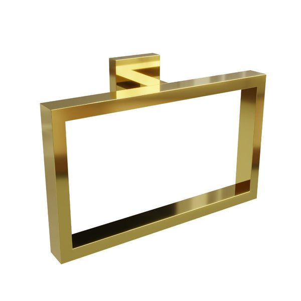 PORTA TOALHA ARGOLA ETERNA INOX GOLD 200MM 21544 ITALY LINE