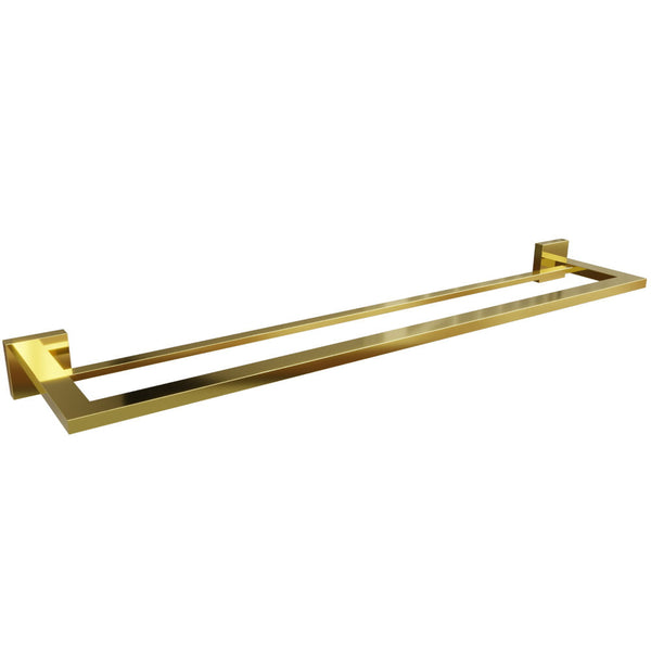 PORTA TOALHA DUPLO ETERNA INOX GOLD 600MM 21545 ITALY LINE