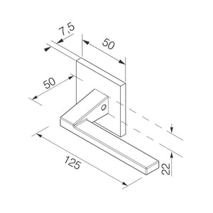 FECHADURA EXTERNA CHOPIN CROMADO ACETINADO 279/90E CRA PADO
