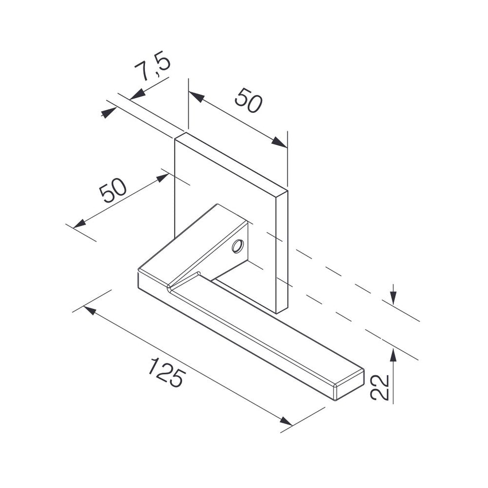 FECHADURA EXTERNA CHOPIN CROMADO ACETINADO 279/90E CRA PADO
