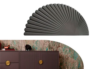 PUXADOR CONCHA AURI IL1690 GRAFITE 87X42MM ITALY LINE