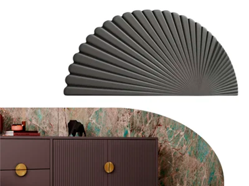 PUXADOR CONCHA AURI IL1690 GRAFITE 87X42MM ITALY LINE