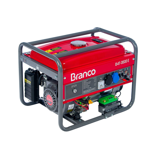 GERADOR DE ENERGIA BRANCO A GASOLINA B4T 3500E 3,5KVA BIVOLT