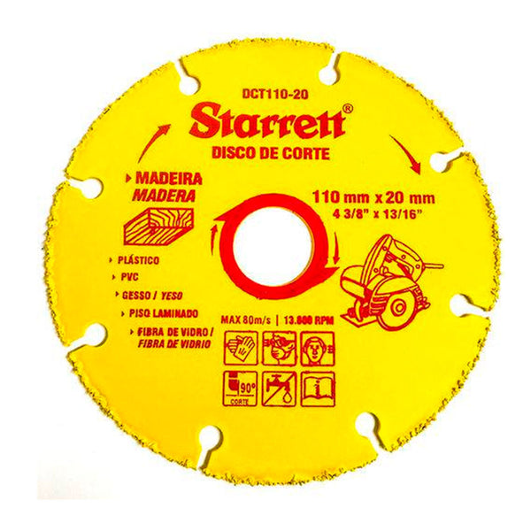 DISCO DE CORTE 110X20MM DCT110-20 STARRETT