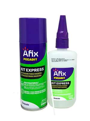 KIT MDF ACELERADOR DE 200ML E ADESIVO 100G AFIX