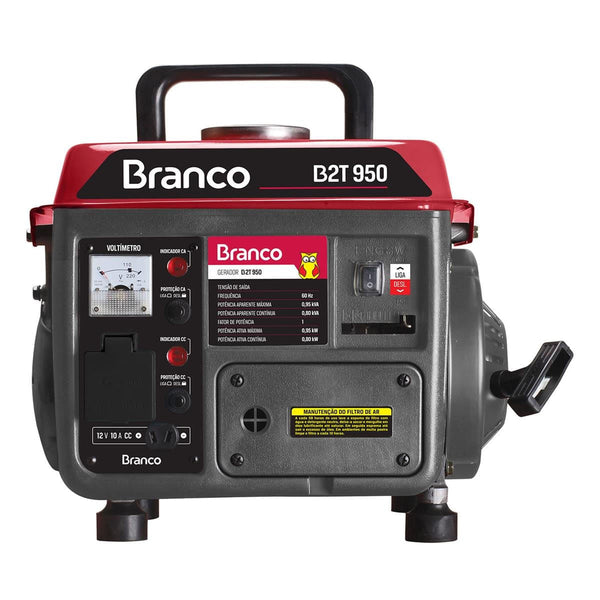 GERADOR DE ENERGIA A GASOLINA B2T 950T 90304063 BRANCO