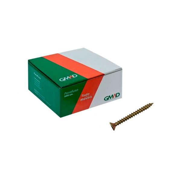 PARAFUSO PHILLIPS 3.5X35 CAIXA COM 500 PEÇAS GMAD